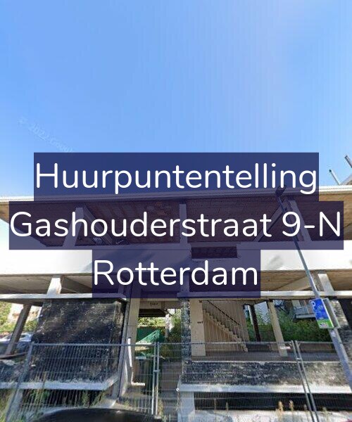 Foto gevel Huurpuntentelling voor Gashouderstraat 9-N, Rotterdam