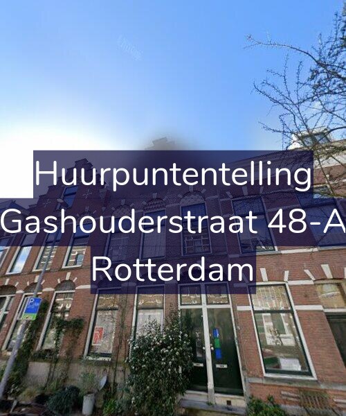 Foto gevel Huurpuntentelling voor Gashouderstraat 48-A, Rotterdam