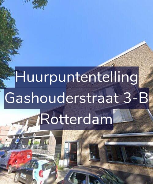 Foto gevel Huurpuntentelling voor Gashouderstraat 3-B, Rotterdam