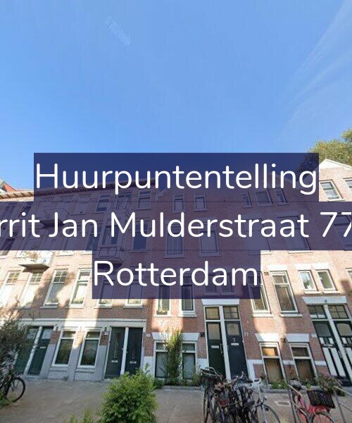 Foto gevel Huurpuntentelling voor Gerrit Jan Mulderstraat 77-A, Rotterdam