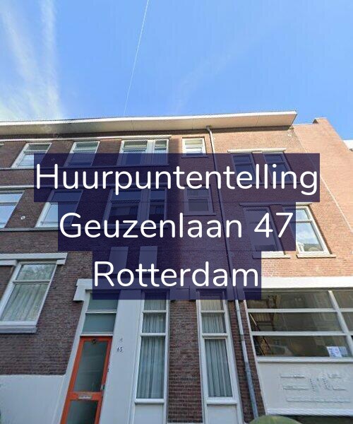 Foto gevel Huurpuntentelling voor Geuzenlaan 47, Rotterdam