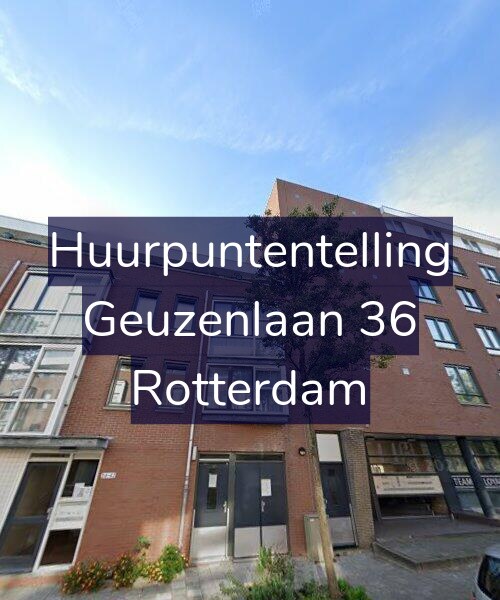 Foto gevel Huurpuntentelling voor Geuzenlaan 36, Rotterdam