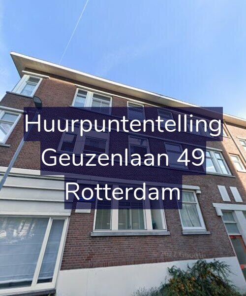 Foto gevel Huurpuntentelling voor Geuzenlaan 49, Rotterdam