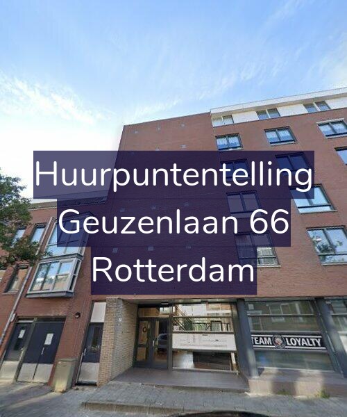 Foto gevel Huurpuntentelling voor Geuzenlaan 66, Rotterdam