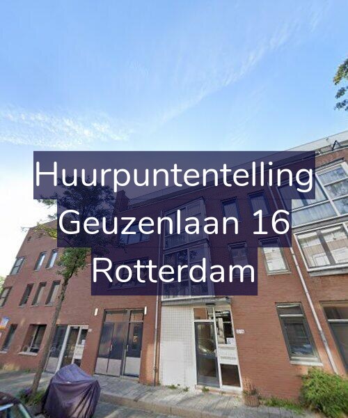 Foto gevel Huurpuntentelling voor Geuzenlaan 16, Rotterdam