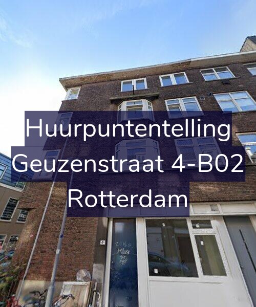 Foto gevel Huurpuntentelling voor Geuzenstraat 4-B02, Rotterdam