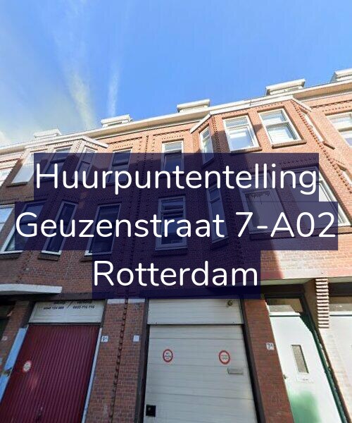 Foto gevel Huurpuntentelling voor Geuzenstraat 7-A02, Rotterdam