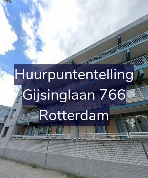 Foto gevel Huurpuntentelling voor Gijsinglaan 766, Rotterdam