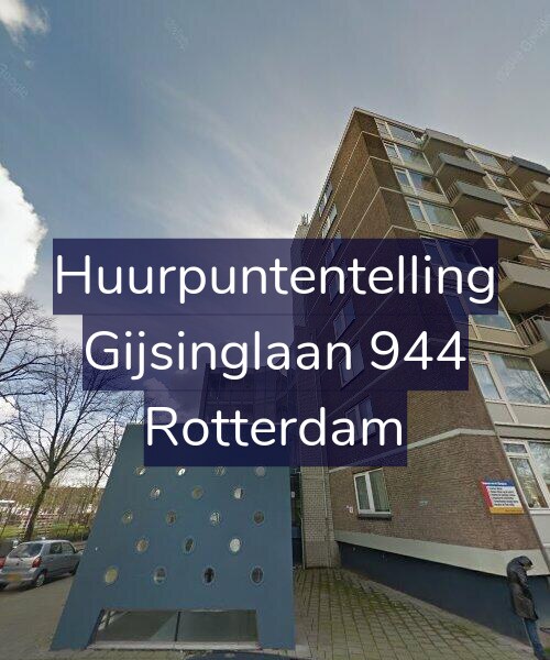 Foto gevel Huurpuntentelling voor Gijsinglaan 944, Rotterdam