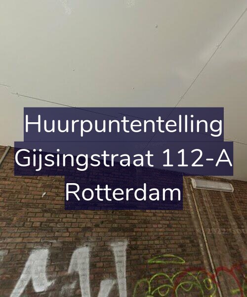 Foto gevel Huurpuntentelling voor Gijsingstraat 112-A, Rotterdam