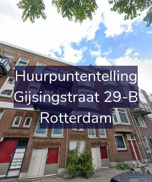 Foto gevel Huurpuntentelling voor Gijsingstraat 29-B, Rotterdam