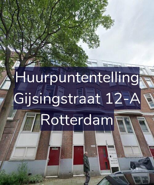 Foto gevel Huurpuntentelling voor Gijsingstraat 12-A, Rotterdam