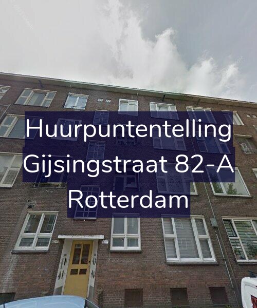 Foto gevel Huurpuntentelling voor Gijsingstraat 82-A, Rotterdam