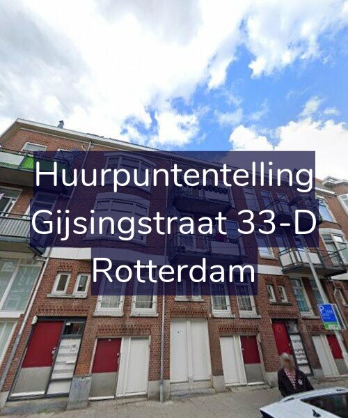 Foto gevel Huurpuntentelling voor Gijsingstraat 33-D, Rotterdam
