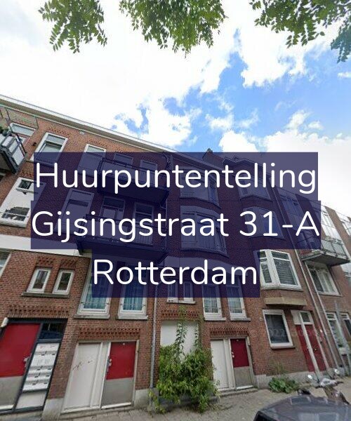 Foto gevel Huurpuntentelling voor Gijsingstraat 31-A, Rotterdam