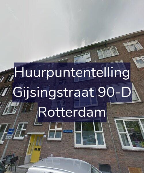 Foto gevel Huurpuntentelling voor Gijsingstraat 90-D, Rotterdam