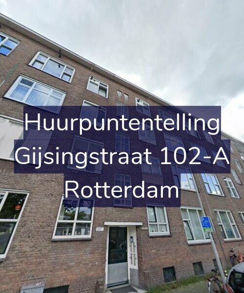 Foto gevel Huurpuntentelling voor Gijsingstraat 102-A, Rotterdam