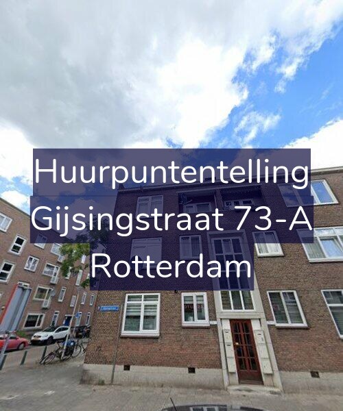 Foto gevel Huurpuntentelling voor Gijsingstraat 73-A, Rotterdam