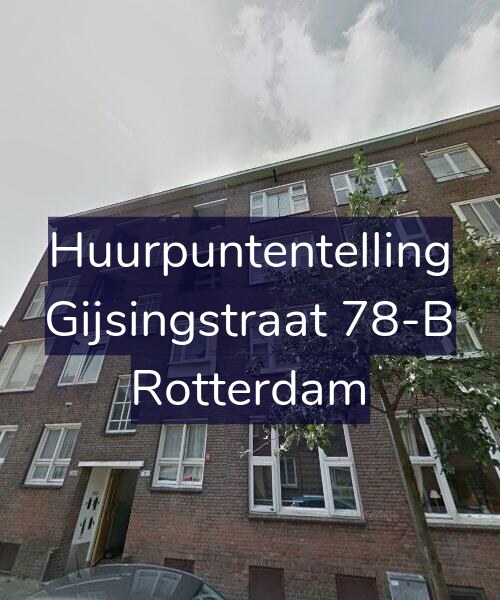 Foto gevel Huurpuntentelling voor Gijsingstraat 78-B, Rotterdam