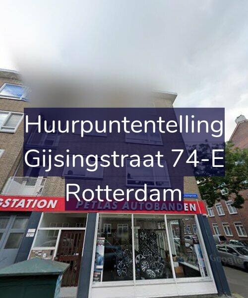 Foto gevel Huurpuntentelling voor Gijsingstraat 74-E, Rotterdam
