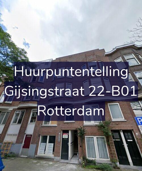 Foto gevel Huurpuntentelling voor Gijsingstraat 22-B01, Rotterdam