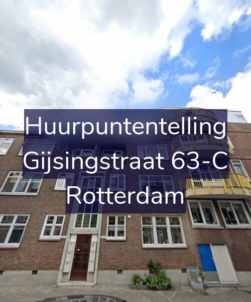 Foto gevel Huurpuntentelling voor Gijsingstraat 63-C, Rotterdam