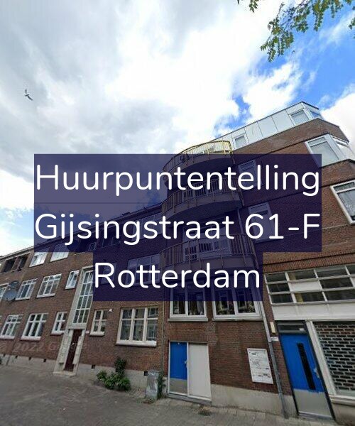 Foto gevel Huurpuntentelling voor Gijsingstraat 61-F, Rotterdam