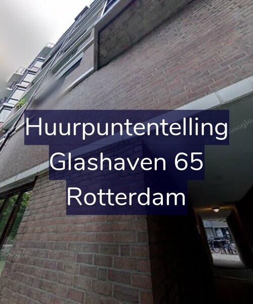 Foto gevel Huurpuntentelling voor Glashaven 65, Rotterdam