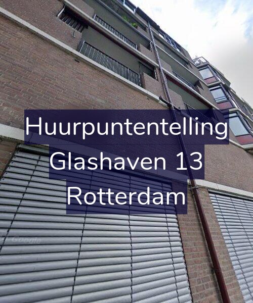 Foto gevel Huurpuntentelling voor Glashaven 13, Rotterdam