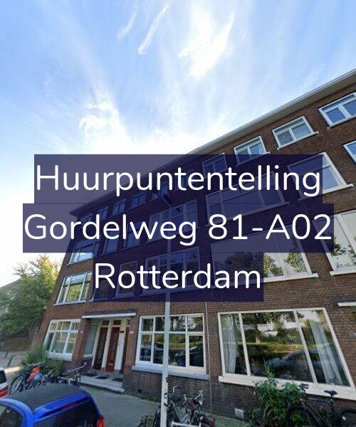 Foto gevel Huurpuntentelling voor Gordelweg 81-A02, Rotterdam