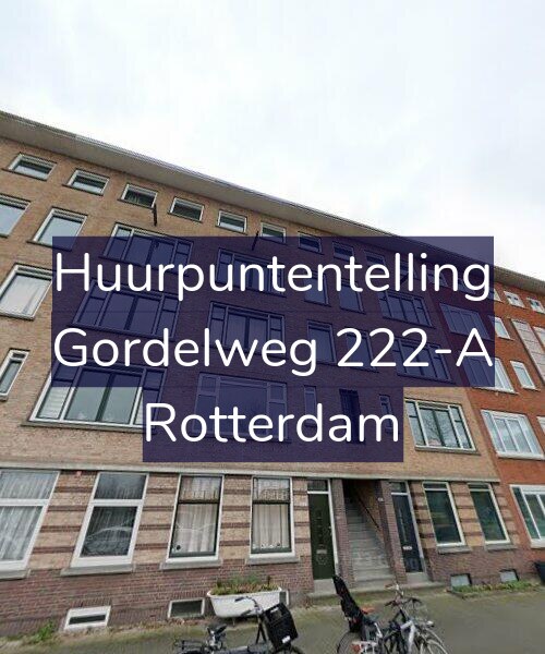 Foto gevel Huurpuntentelling voor Gordelweg 222-A, Rotterdam