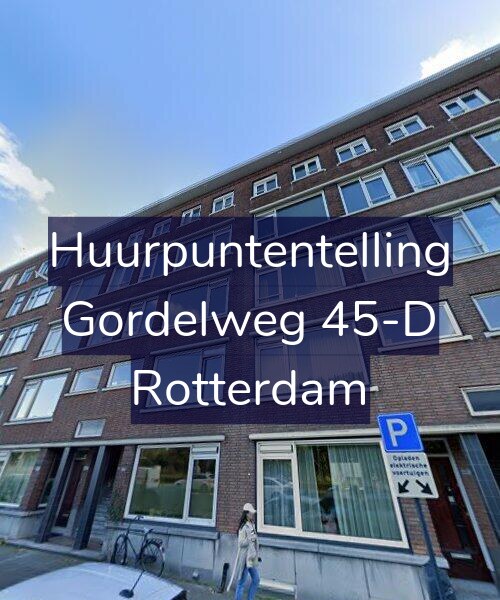Foto gevel Huurpuntentelling voor Gordelweg 45-D, Rotterdam