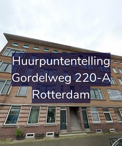 Foto gevel Huurpuntentelling voor Gordelweg 220-A, Rotterdam