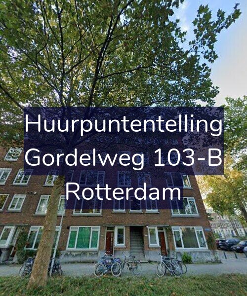 Foto gevel Huurpuntentelling voor Gordelweg 103-B, Rotterdam