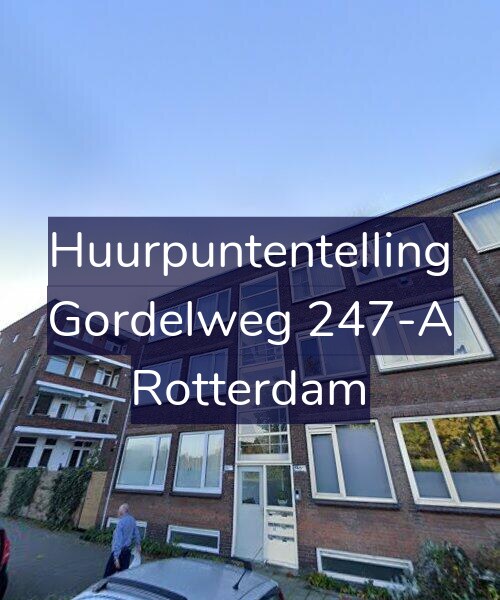 Foto gevel Huurpuntentelling voor Gordelweg 247-A, Rotterdam