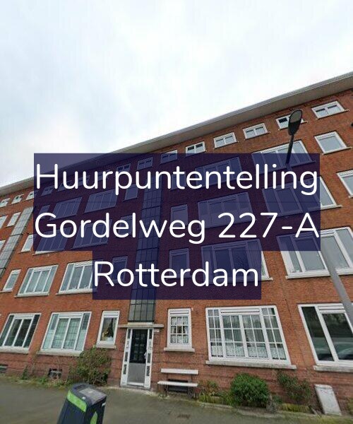 Foto gevel Huurpuntentelling voor Gordelweg 227-A, Rotterdam