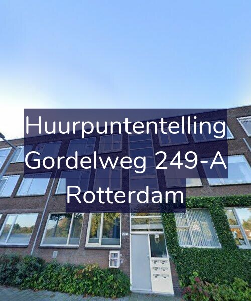 Foto gevel Huurpuntentelling voor Gordelweg 249-A, Rotterdam