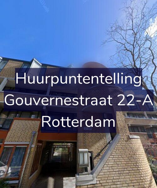 Foto gevel Huurpuntentelling voor Gouvernestraat 22-A, Rotterdam