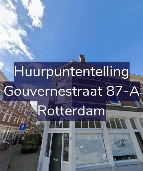 Foto gevel Huurpuntentelling voor Gouvernestraat 87-A, Rotterdam