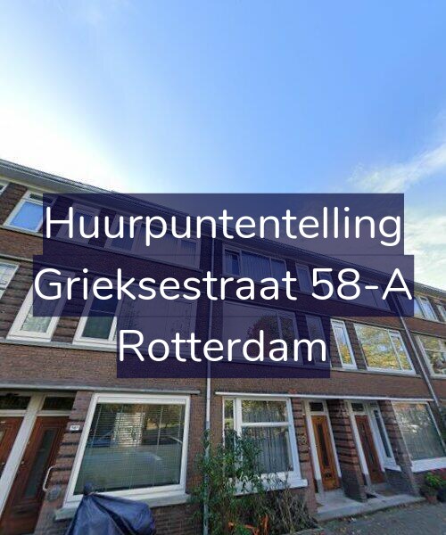 Foto gevel Huurpuntentelling voor Grieksestraat 58-A, Rotterdam