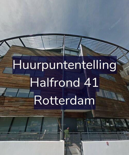 Foto gevel Huurpuntentelling voor Halfrond 41, Rotterdam