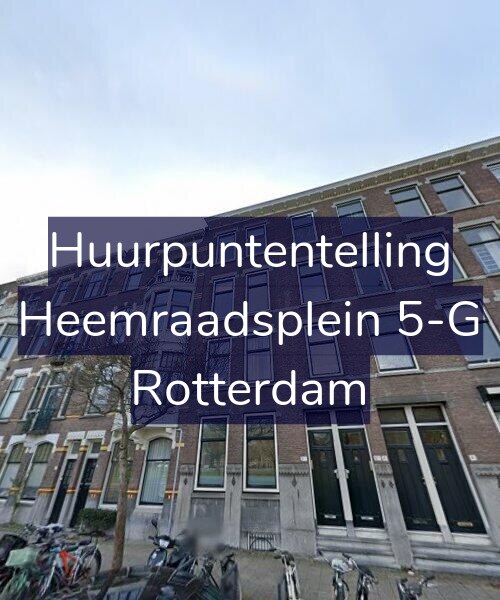 Foto gevel Huurpuntentelling voor Heemraadsplein 5-G, Rotterdam