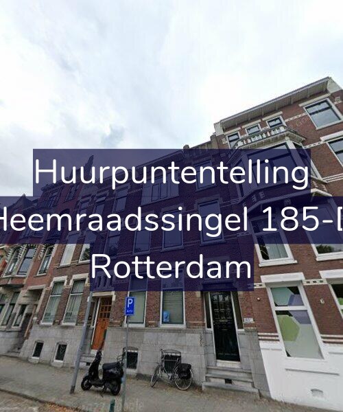Foto gevel Huurpuntentelling voor Heemraadssingel 185-D, Rotterdam