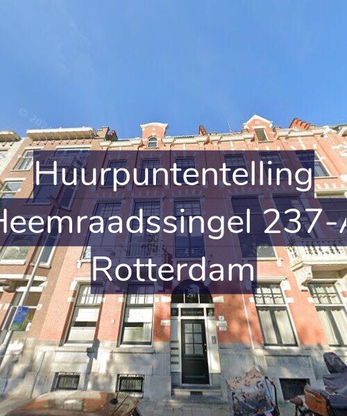 Foto gevel Huurpuntentelling voor Heemraadssingel 237-A, Rotterdam