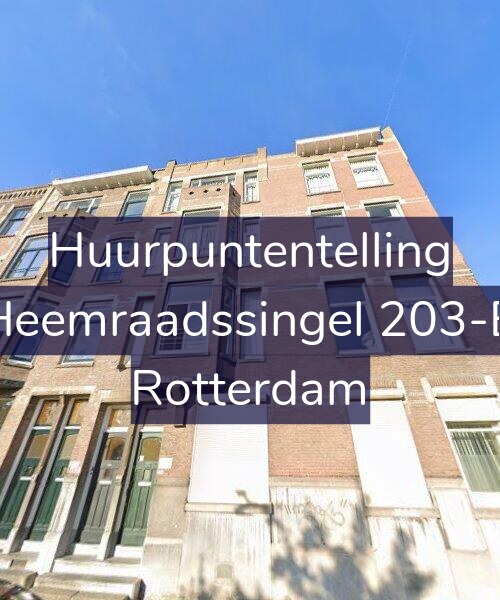 Foto gevel Huurpuntentelling voor Heemraadssingel 203-B, Rotterdam