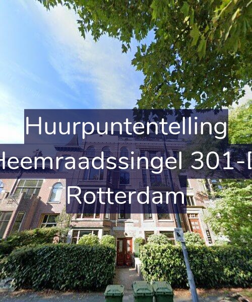 Foto gevel Huurpuntentelling voor Heemraadssingel 301-D, Rotterdam