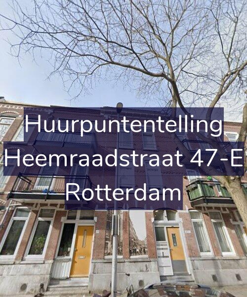Foto gevel Huurpuntentelling voor Heemraadstraat 47-E, Rotterdam