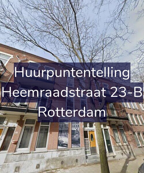 Foto gevel Huurpuntentelling voor Heemraadstraat 23-B, Rotterdam