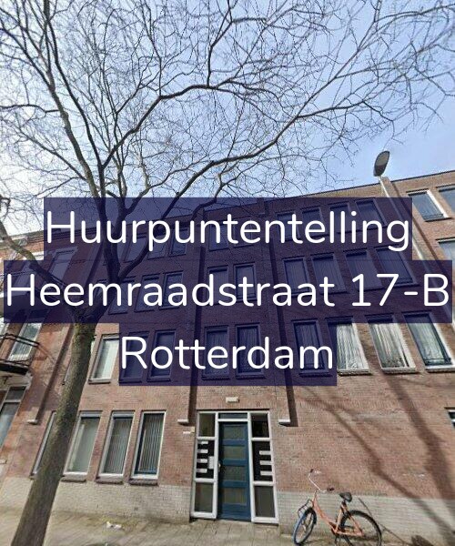 Foto gevel Huurpuntentelling voor Heemraadstraat 17-B, Rotterdam