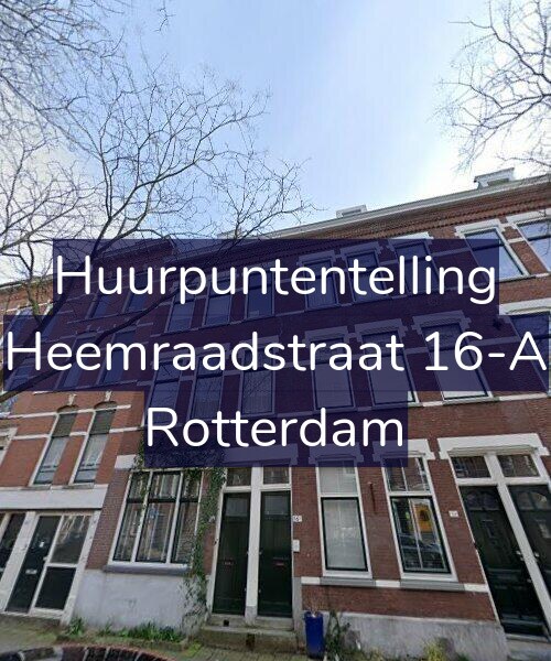 Foto gevel Huurpuntentelling voor Heemraadstraat 16-A, Rotterdam